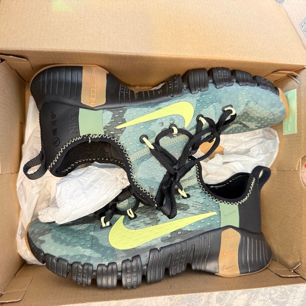 Men's US 9 - Nike Free Metcon 3 Men's Training Shoes Camo Green Yellow
